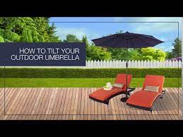 How To Tilt Your Outdoor Umbrella