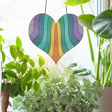 Stained Glass Heart Pattern For