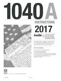 2017 2024 form irs instructions 1040 a
