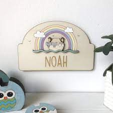 noah s ark door plaque just toppers