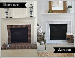 how to paint your fireplace brick surround