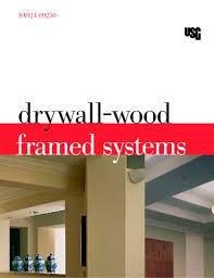 drywall wood framed systems usg pdf
