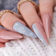 35 snowflake nails designs and ideas