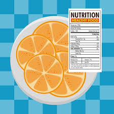 Creative Orange Fruit Chart Stock Illustrations 34
