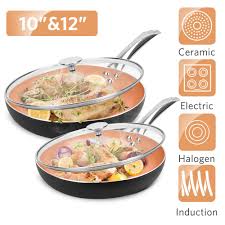 Check out our ceramic bakeware selection for the very best in unique or custom, handmade pieces from our casserole dishes shops. 10 12 Nonstick Frying Pan Sets With Lids Ultra Nonstick Cookware Sets With Ceramic Coating 100 Apeo Pfoa Free Oven Safe Induction Available Skillets Stainless Steel Handle Aluminum Alloy