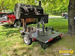 large homemade barbecue smoker trailer