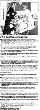 It's like the trivia that plays before the movie starts at the theater, but waaaaaaay longer. The Good Wife S Guide May 13 1955 Housekeeping Monthly Teach Me Genealogy