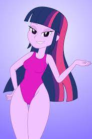2023805 - suggestive, artist:tjlive5, twilight sparkle, human, equestria  girls, breasts, busty twilight sparkle, clothes, female, gradient  background, one-piece swimsuit, smiling, swimsuit, thigh gap, underass,  wide hips - Derpibooru