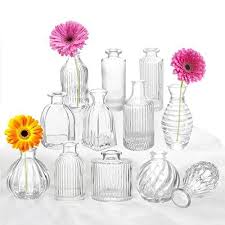 Bud Vases Set Of 12 Glass Vase For