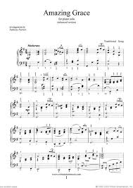 Learn amazing grace melody on the piano. Amazing Grace Advanced Version Sheet Music For Piano Solo Pdf Piano Sheet Music Piano Sheet Music Free Piano Music