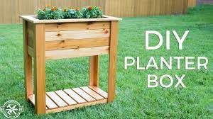 diy raised planter box with hidden