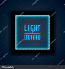 Light Board Background Night Neon Stock Vector