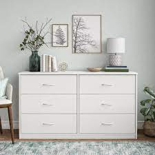 Shop our favorite white, black and wood dressers from places like ikea, west elm, target and 12 bedroom dressers for every style under $750. Mainstays Classic 6 Drawer Dresser White Finish Walmart Com Walmart Com