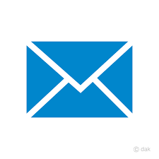 blue email icon symbol free png image