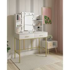 woltu dressing table with led lights