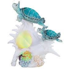 Fc Design Led Sea Turtle With Conch Night Light Wayfair
