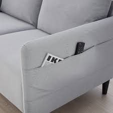 Ikea ektorp bezug 2er sofa nordvalla dunkelbeige neu ovp 703.177.36 wechselbezug. Angersby 2 Seat Sofa Knisa Light Grey Ikea