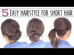 Often, women with short hair feel excluded when it comes to their formal or even everyday hairstyles because they think that they lack. Easy Hairsyles For Short Hair Youtube