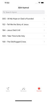 sda hymnal complete on the app