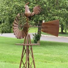 8ft Tall Large Iron Windmill Stand