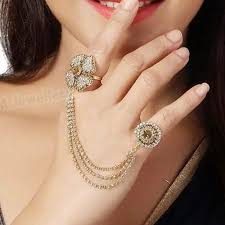 sm jewellery golden las bridal ring