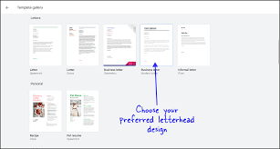 how to make a letterhead in google docs