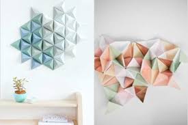 Kamar tampak lebih berharga dan berkilau jika kamu memilih kertas dengan efek mengkilap. 30 Hiasan Dinding Kamar Buatan Sendiri Dari Kado Origami