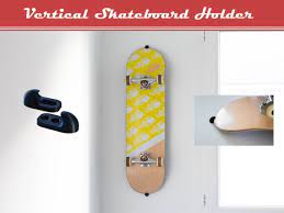 Vertical Skateboard Holder Wall Mount