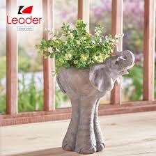 Cute Elephant Flower Pot Resin Animal