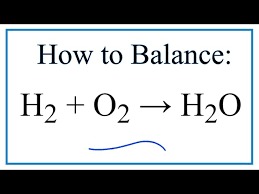 How To Balance H2 O2 H2o