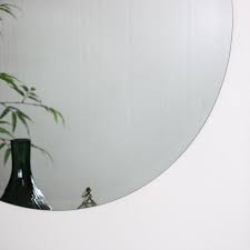 Large Round Frameless Mirror Circle