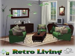 the sims resource retro livingroom