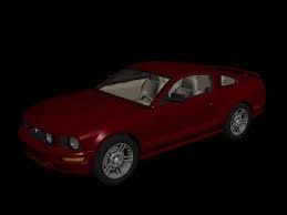 ford mustang in max cad 1