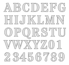 printable stencils free alphabet font