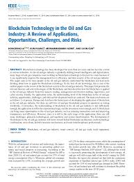 Pdf Blockchain Technology In The Oil And Gas Industry A