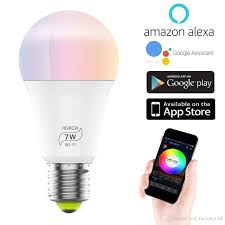 Smart Light Bulb A19 E27 Rgbcw Wifi Dimmable Multicolor Led Lights Compatible With Alexa Google Home And Ifttt No Hub Required 7w 60w Gu10 Led Bulbs G9 Led Bulb From Led Factory168 10 95