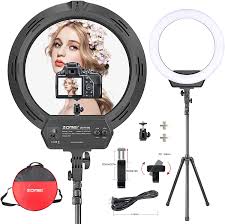 Amazon Com Ring Light 16 Inch 38w Led Ring Light Kit With Tripod Stand With Phone Holder Adjustable Color Temperature Circle Lighting For Iphone Camera For Vlog Makeup Youtube Video Shooting Selfie Home