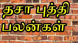 Dasa Bhukti Palangal In Tamil Ashtakavarga In Tamil Part 2 Dasa Bhukti Prediction In Tamil