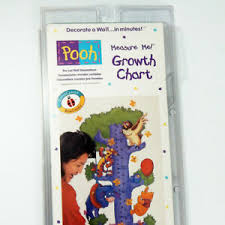 Details About Winnie The Pooh Measure Me Growth Chart Pre Cut Wall Decorations New