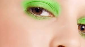 how to wear lime green eye makeup l