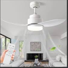 modern white ceiling fans with lights