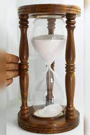 Sand Timer Hourglass Sheesham Wood