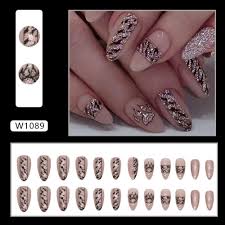 sweet cool claw false nails long almond