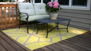 how to paint an outdoor area rug