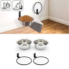 Nk5h Wall Mounted Pet Bowls Wear