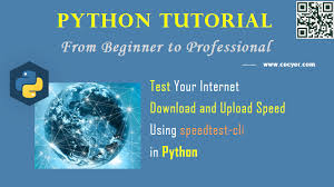This speed test will test the download and upload speed of your internet connection along with other diagnostic details in just a few seconds. Python Test Your Internet Download And Upload Speed Using Speedtest Cli Cocyer