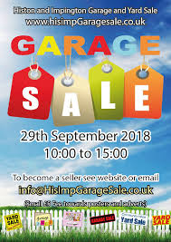 Posters Histon And Impington Garage Yard Sale