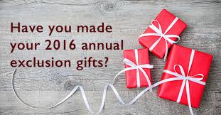 why making annual exclusion gifts