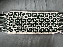 celtic knots mosaic afghan strip