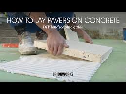 How To Lay Pavers On Concrete